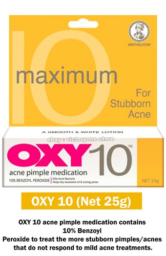 Treatment Face Acne Pimple Medication Cream OXY 10 Benzoyl Peroxide Easy To Use - Picture 11 of 11