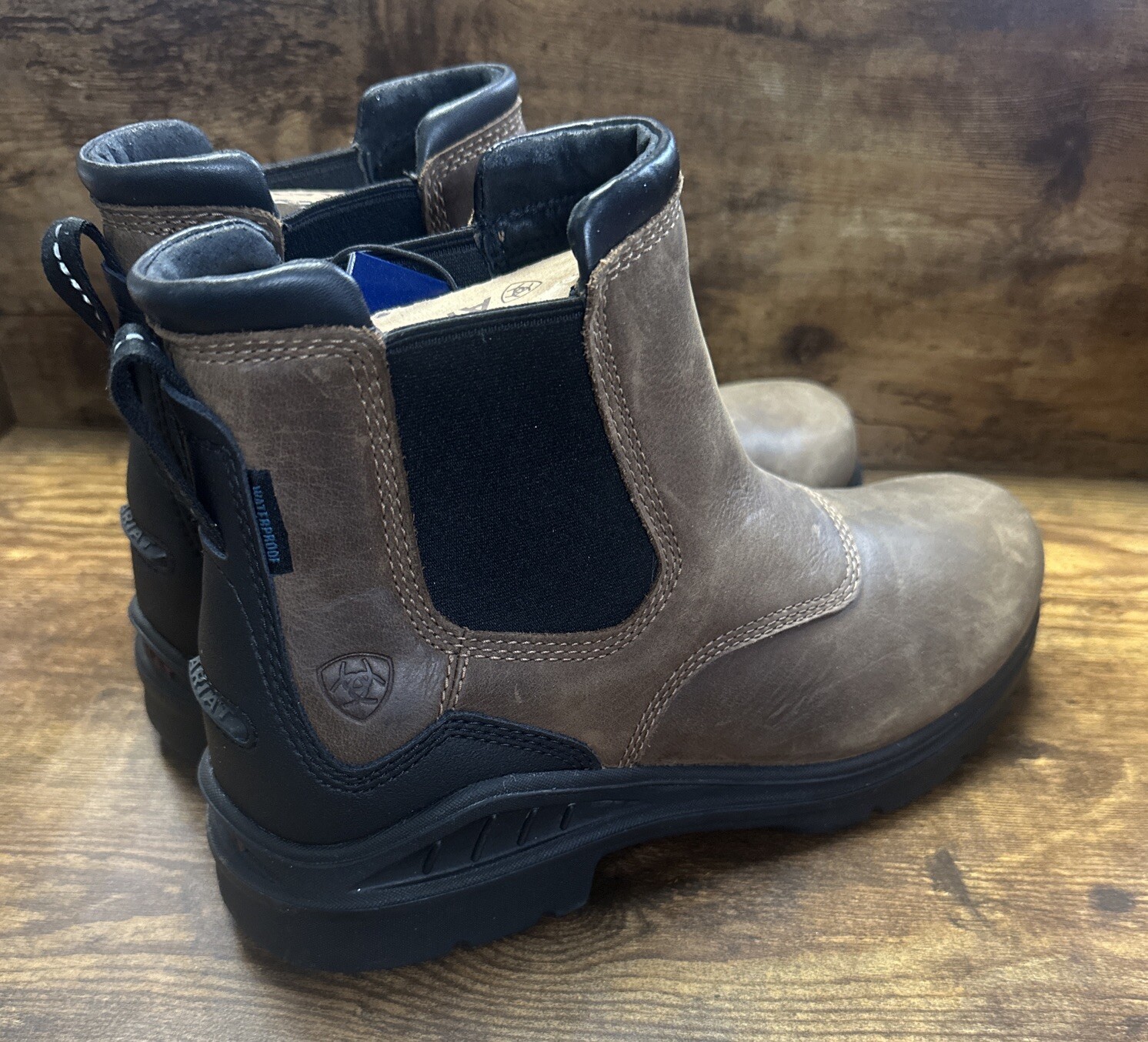 Ariat Barnyard Waterproof Yard Boots Ladies Brown Size UK 6M REF146 eBay