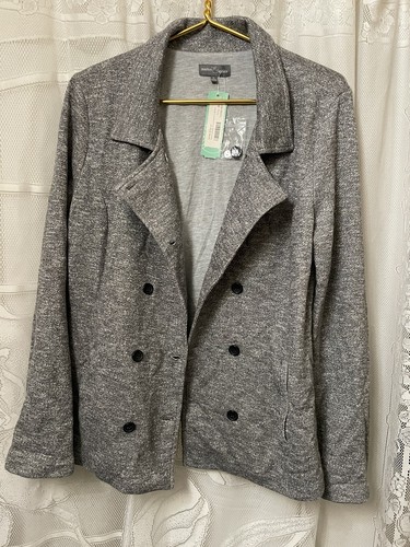 Abrigo Chaqueta Market & Spruce Gris Doble Pecho con Botones TALLA XL NUEVO PUNTO FIJO - Imagen 2 de 6