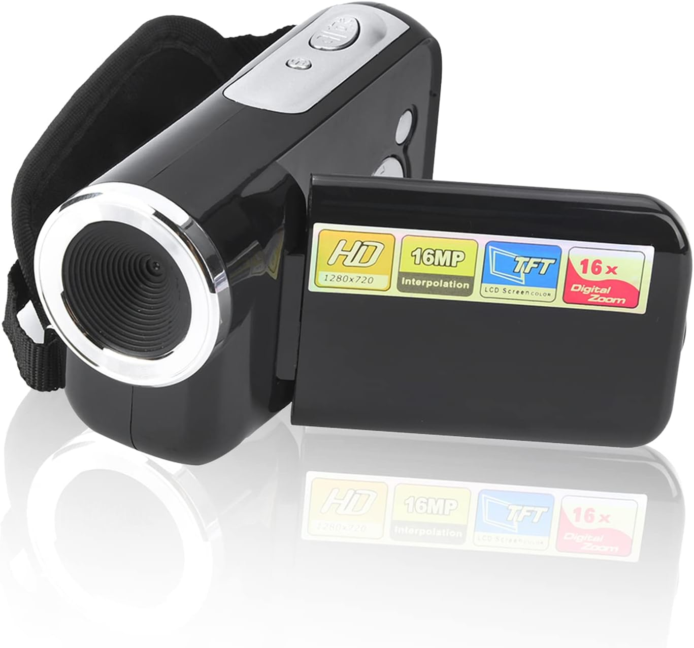 Children Camcorder, 1080*720P Kids Digital Video Camera 4K HD 16X Digital Zoom C-image