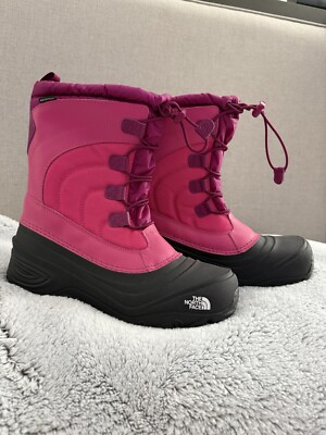 NEW The North Face Women's Thermofelt Pink Lace Up Waterproof Boots Snow Size 7
