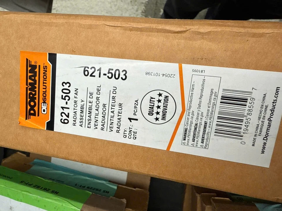 Conjunto de ventilador de refrigeración del motor Dorman 621-503 para Ford Fiesta 11-17 1,6 L-L4 Foto 2 de 2