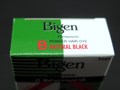 Bigen Natural Black Powder Hair Dye Permanent 6 g. No Ammonia Unisex - Picture 2 of 8