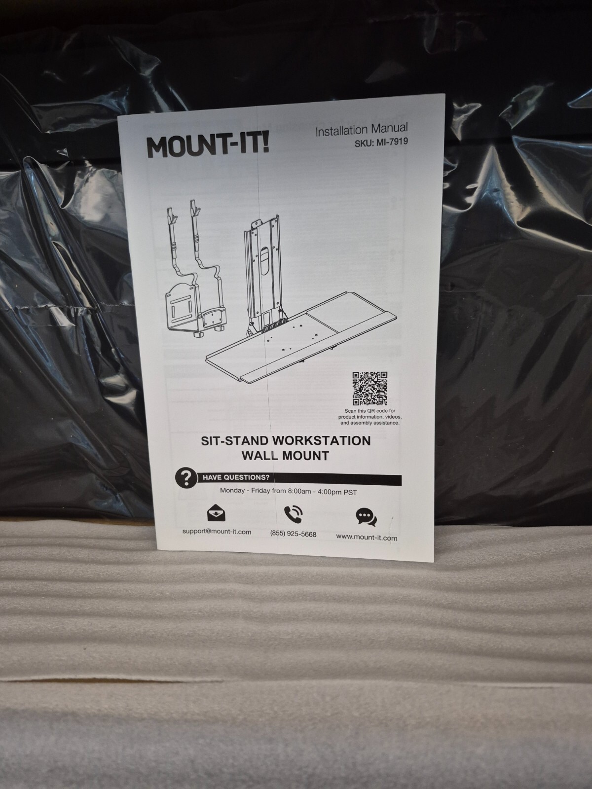 Mount-it Sit stand workstation