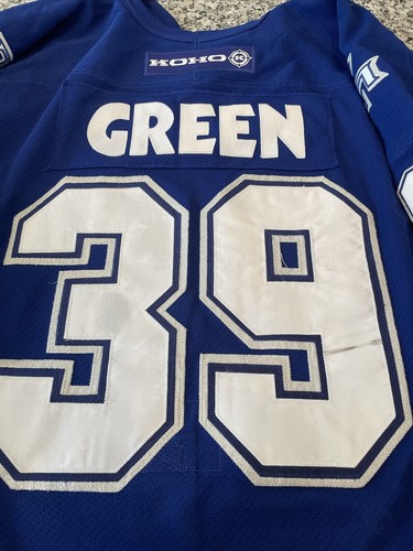 2002-03 Toronto Maple Leafs Travis Green Game Used Jersey Patches MeiGray Letter - Picture 2 of 19