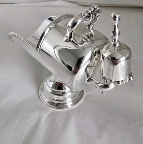 Vintage solid sterling silver sugar Scuttle & Scoop. Sheffield 1985. By R A L - Picture 9 of 24