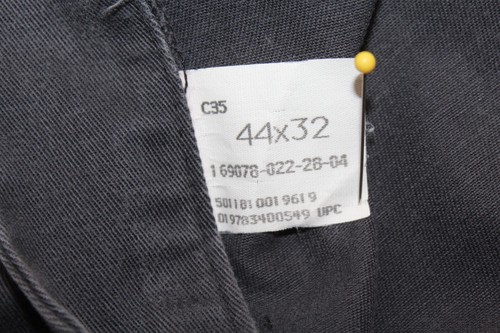 SJB ST.JOHN'S BAY Men's 44(43) x 32 Gray Khaki Pleated Front Tapered Pants Chino - Picture 12 of 12