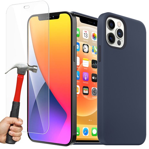 Coque pour iPhone 13 Pro Max 13 mini 13 Silicone Liquide Mat + 2 Verres Trempés - Photo 20/23