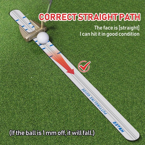 Golf Putting Alignment Rail Putter Ruler Golf Training Aid Trainer Tool ...