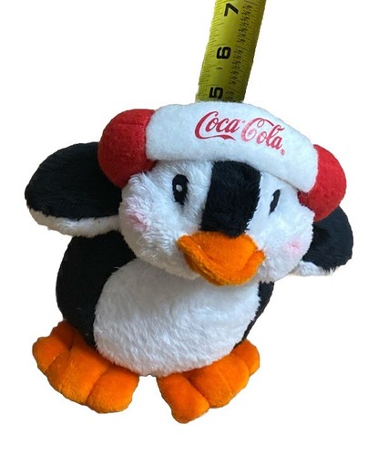 Vintage Coca Cola Penguin, Snowman, & Doggy Plushies Cute Adorable Decoration - Picture 15 of 15