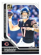 TYSON BAGENT Chicago Bears 2024 Panini Donruss BEST OF INSTANT INSERT Card #23