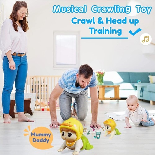 Big Eyes Learning Crawling Doll with Sound Electric Walking Duck Kids - Picture 12 of 15