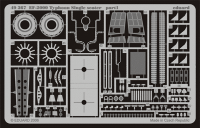 Eduard 1/48 Photoetch 49367 - EF-2000 Typhoon Single Seater for Revell Eduard 1/48 Photoetch 49367 - EF-2000 Typhoon Single Seater for Revell