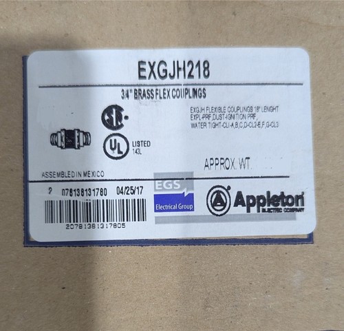 NEW EXPLOSION PROOF WHIP 18” FLEXIBLE COUPLING 3/4” INCH EXGJH218 ECGJH218 - Picture 2 of 2