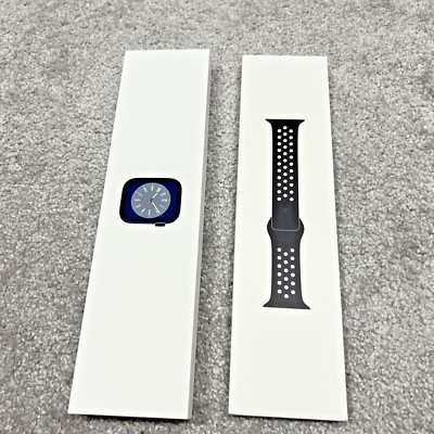 Apple Watch 8 EMPTY BOX/GIFT BOX ONLY Midnight 41MM & Apple Nike Band S/M Black