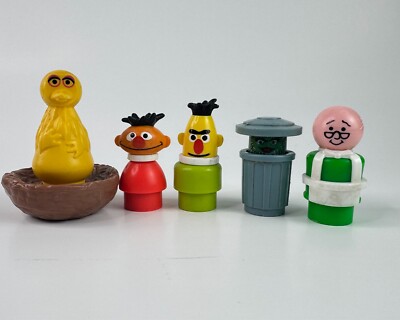 Vintage Fisher Price Little People Sesame Street Figures