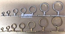 Brass Screw on Bracket / School Board - 15, 22, 28, 35, 42, 54, 67,76 Pipe Clips