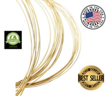 Best 14K Solid Gold Yellow or White Round Wire Half Hard 10-30 Gauge Wholesale