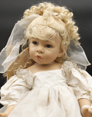 1999 Vinyl German 22" Gotz NICOLA Angel Doll Elisabeth Lindner No 9937620 Mohair - Picture 18 of 23