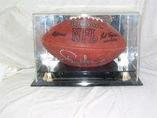 Deluxe UV Full Size Football Display Case Holder w/ Mirror Back - Brand New!