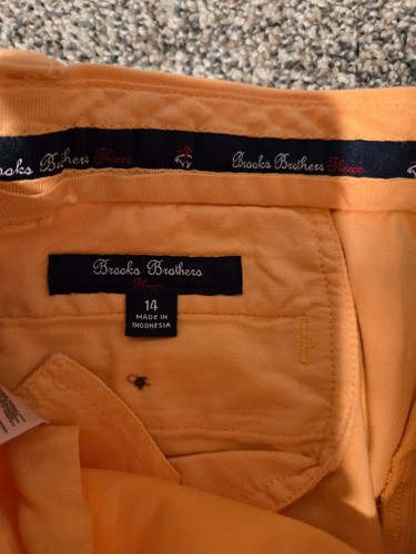 NWT Brooks Brothers Orange Chino Shorts 14 - Picture 2 of 5