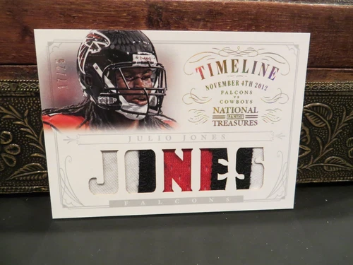 National Treasures Timeline Game Worn Jersey Falcons Julio Jones 17/25  2013