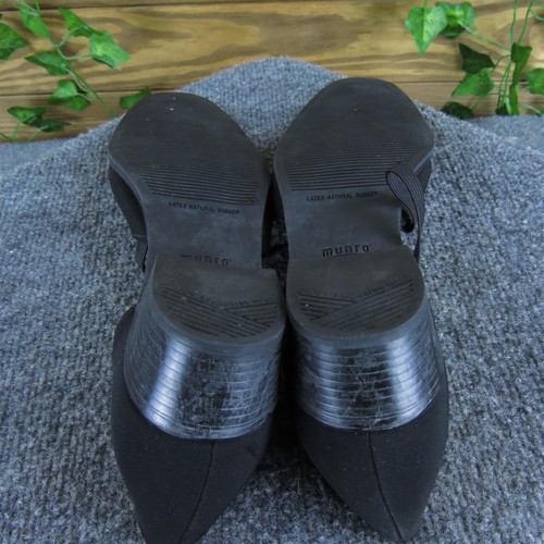 Munro Women's Mary Jane Black Fabric Sz 11 Medium Gently Used 2025 - Imagen 5 de 6