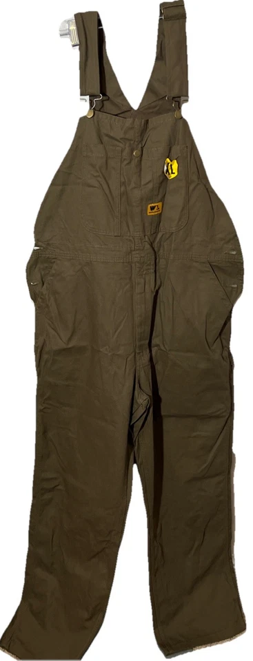Walls FR Unlined NWOT Brown Bib Overalls  Tan  Men’s XL - Image 2 of 4