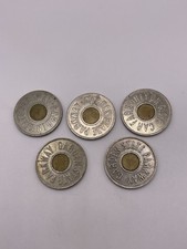 Vintage Lot Of 5 GARDEN STATE PARKWAY Car Fare Only on G.S.P.  Token