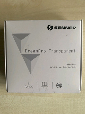 Senner Dream Pro Dreampro Gehörschutz Transparent Ohrstöpsel