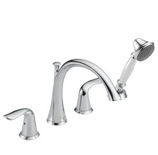 Delta Lahara T4738 Roman Tub with Handshower Trim - Chrome