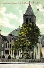 First Reformed Church South Broadway Yonkers New York Printed Postcard 1904