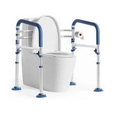 Toilet Safety Rail,FSA/HSA Eligible Height-Adjustable Toilet Frame Width-Adju...