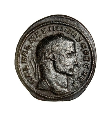 RARE Maximinus II, as Caesar, 305-309. Follis (Bronze, 25 mm, 6.67 g, 11 h), Ant
