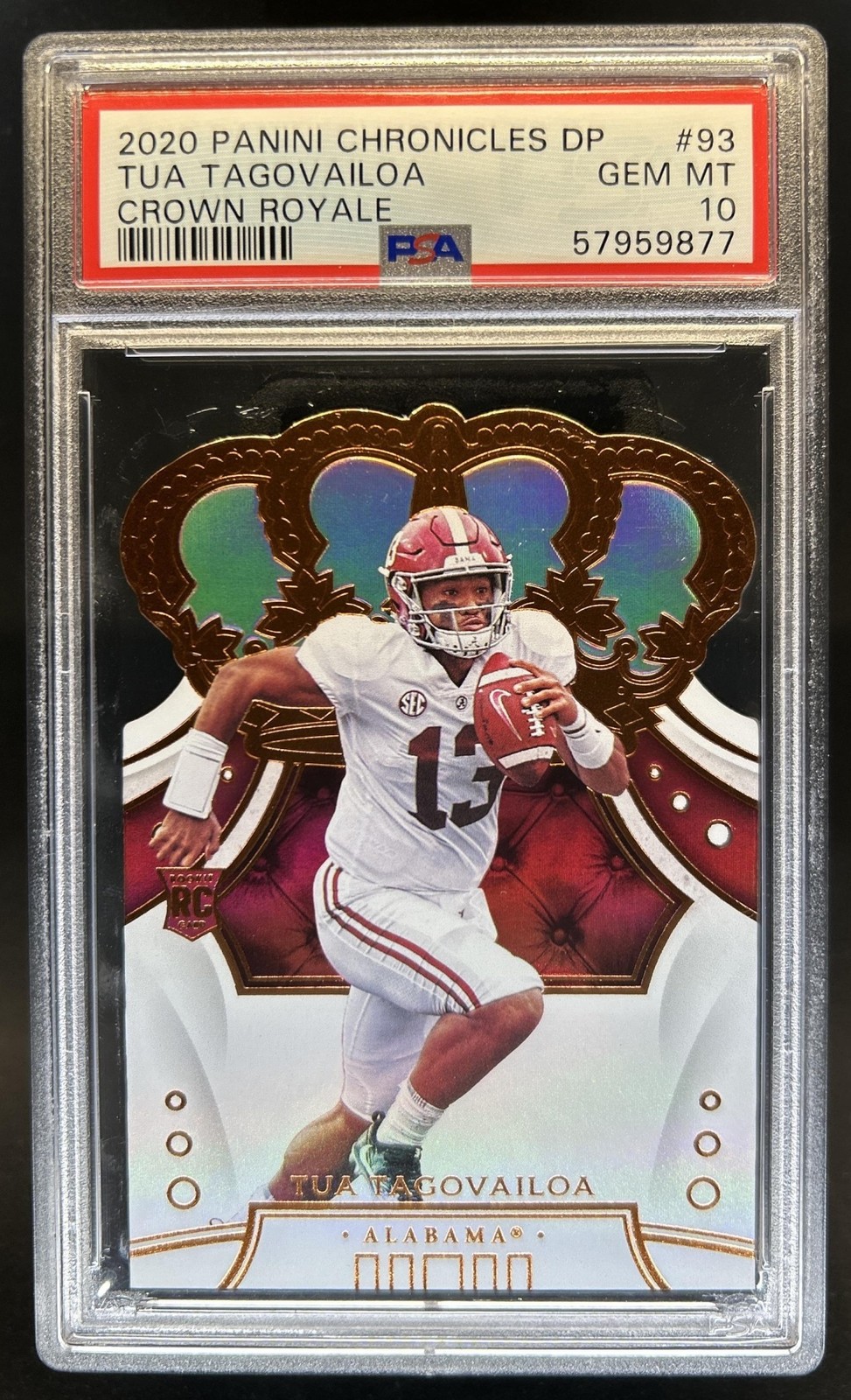 Tua Tagovailoa Panini Chronicles Draft Picks Crown Royale #93 Base