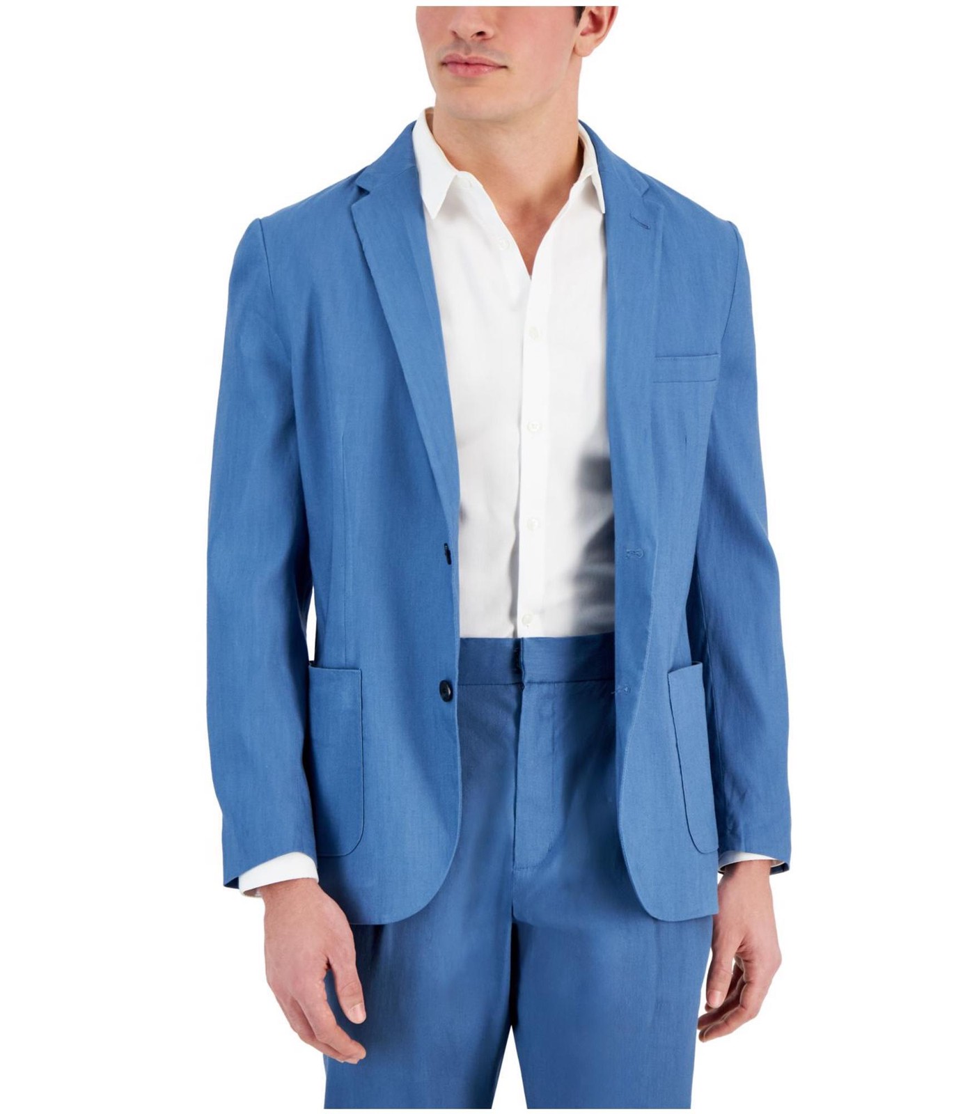 Мужской блейзер Alfani из льняной смеси Стрейч на двух пуговицах 10190₽