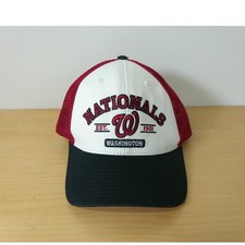 Washington Nationals Trucker Hat Red White Navy Snapback MLB Cap Fan Favorite