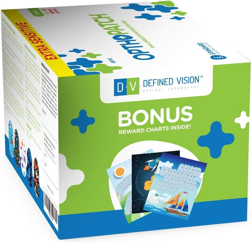 Comfortable Eye Patches - Boys' Design - 100 Count