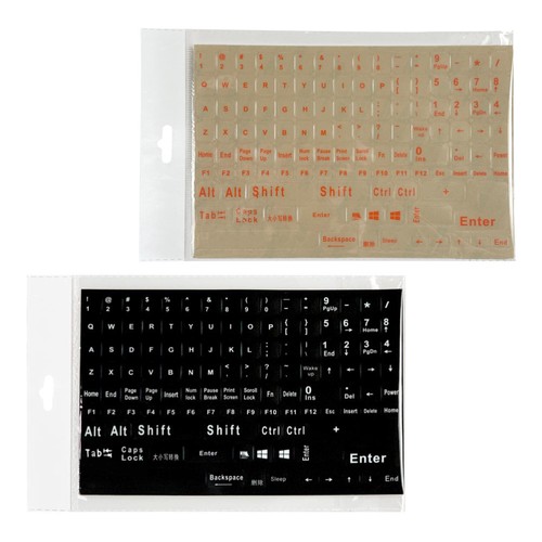 2 Sheets English Keyboard Stickers Universal Transparent Keyboard Stickers For - 第 2/10 張圖片