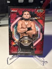 2024 Topps Finest UFC Khabib Nurmagomedov #238 Red Shimmer Refractor Rare