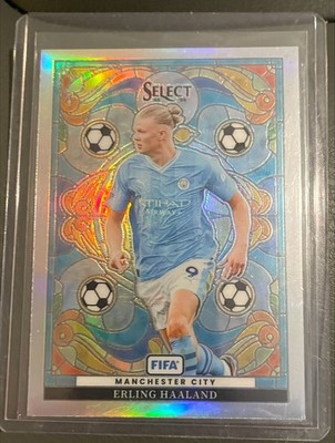 erling haaland stained glass fifa select 2023-24 case hit rare card
