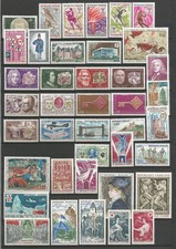 FRANCE 1968 Année Complète 40 Timbres neufs ★★ luxe  n° 1542 au n°1581