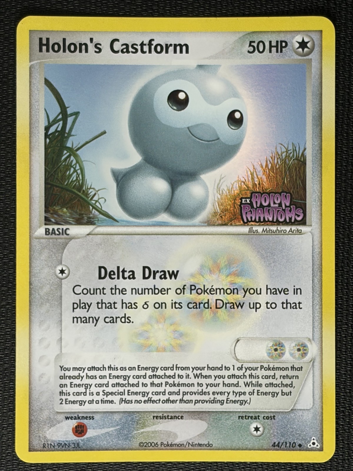 Holon's Castform 44/110 EX Holon Phantoms Stamped Reverse Holo Pokémon Card NM