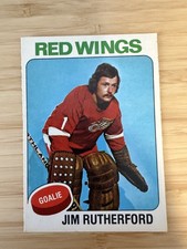 Jim RUTHERFORD 1975-76 O-Pee-Chee Hockey #219 Detroit Red Wings