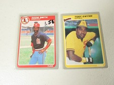 Lot de 2 cartes de baseball Fleer 1985