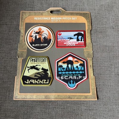 New Star Wars Galaxy Edge Resistance Mission Patch Set Of 4 From Disney Parks