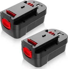 2Packs HPB18 Replacement for Black and Decker 18V Battery Ni-Mh