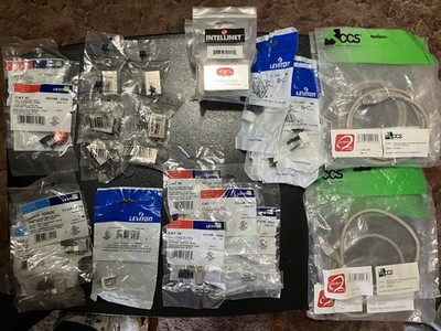 Lot 32 Pieces Leviton CCS Intellinet Network Solution connection box snap Jack ￼