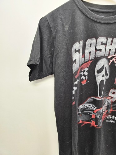 Ghost Face Shirt Slasher Racing 96 Graphic Size M Black Cotton Tee - Afbeelding 2 van 5