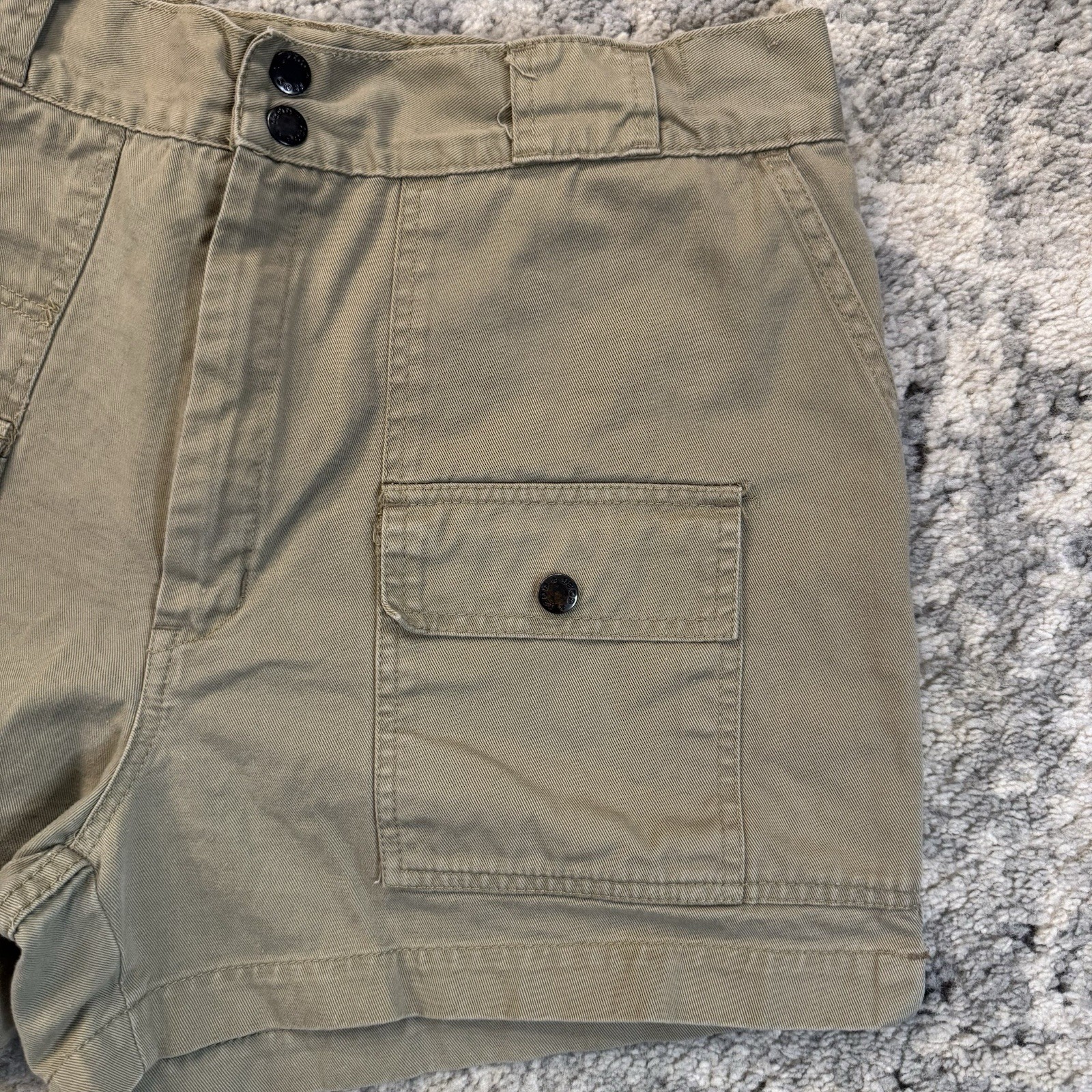 Vintage 80s Izod Lacoste Cargo Shorts Men’s Size 36 Khaki Utility thumbnail 3
